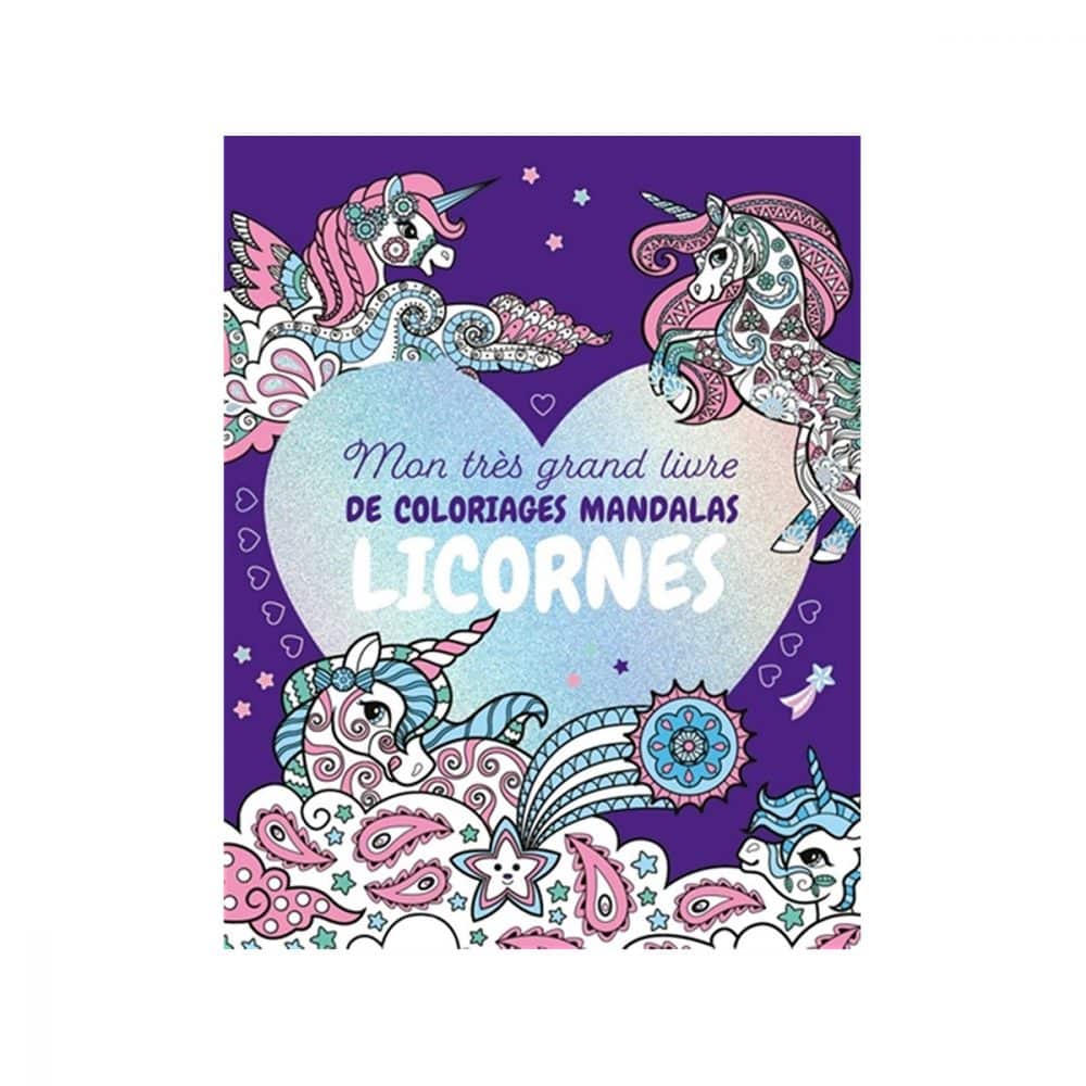 Mon très grand livre de coloriages mandalas licornes