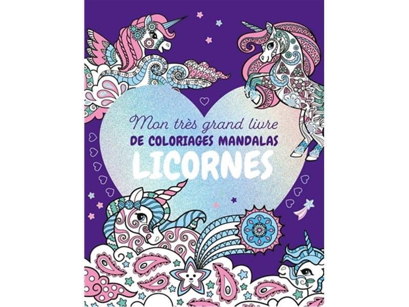 Mon très grand livre de coloriages mandalas licornes