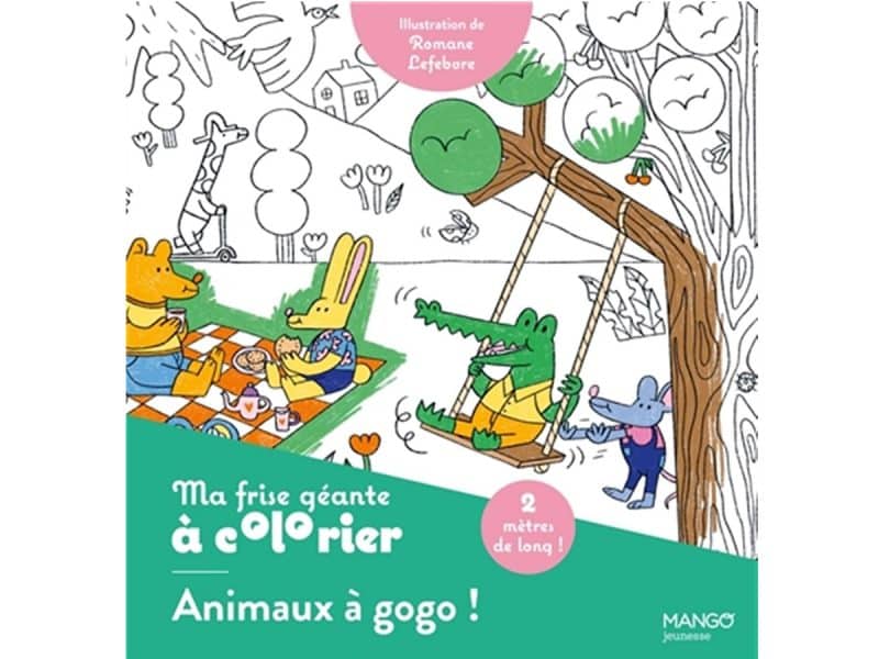 Ma frise géante à colorier Animaux à gogo!