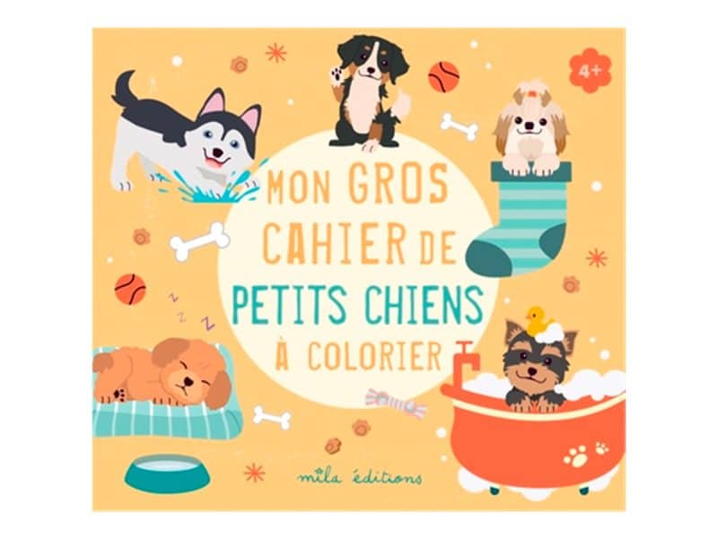 Mon gros cahier de petits chiens à colorier