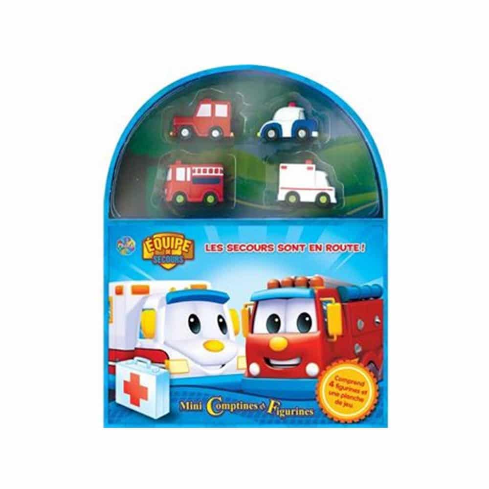 Mini comptines et figurine Équipe de secours