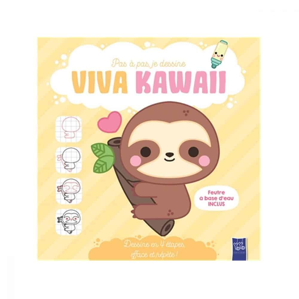 Pas à pas, je dessine Viva Kawaii Paresseux