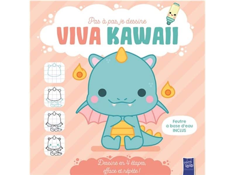 Pas à pas, je dessine Kawaii Dragon