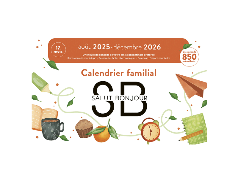 Calendrier familial Salut Bonjour ! 2025-2026