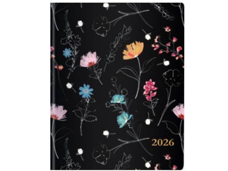 Blueline agenda 2026 floral hebdomadaire 8,5 x11