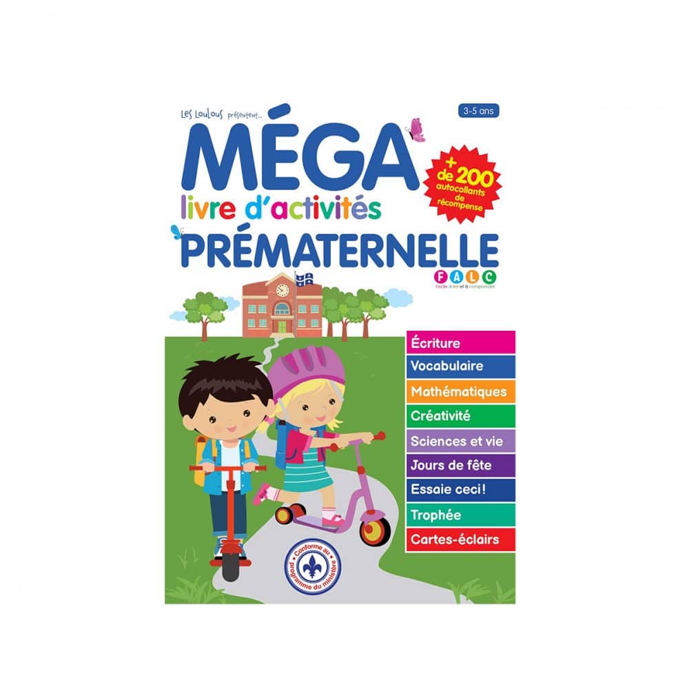 Méga livre d'activités prématernelle