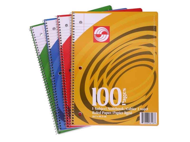 Cahier exercices ligné 10,5 x 8 100 pages