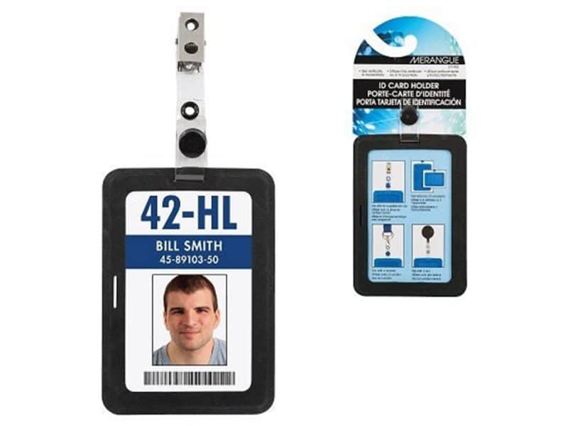 Porte carte en silicone noir