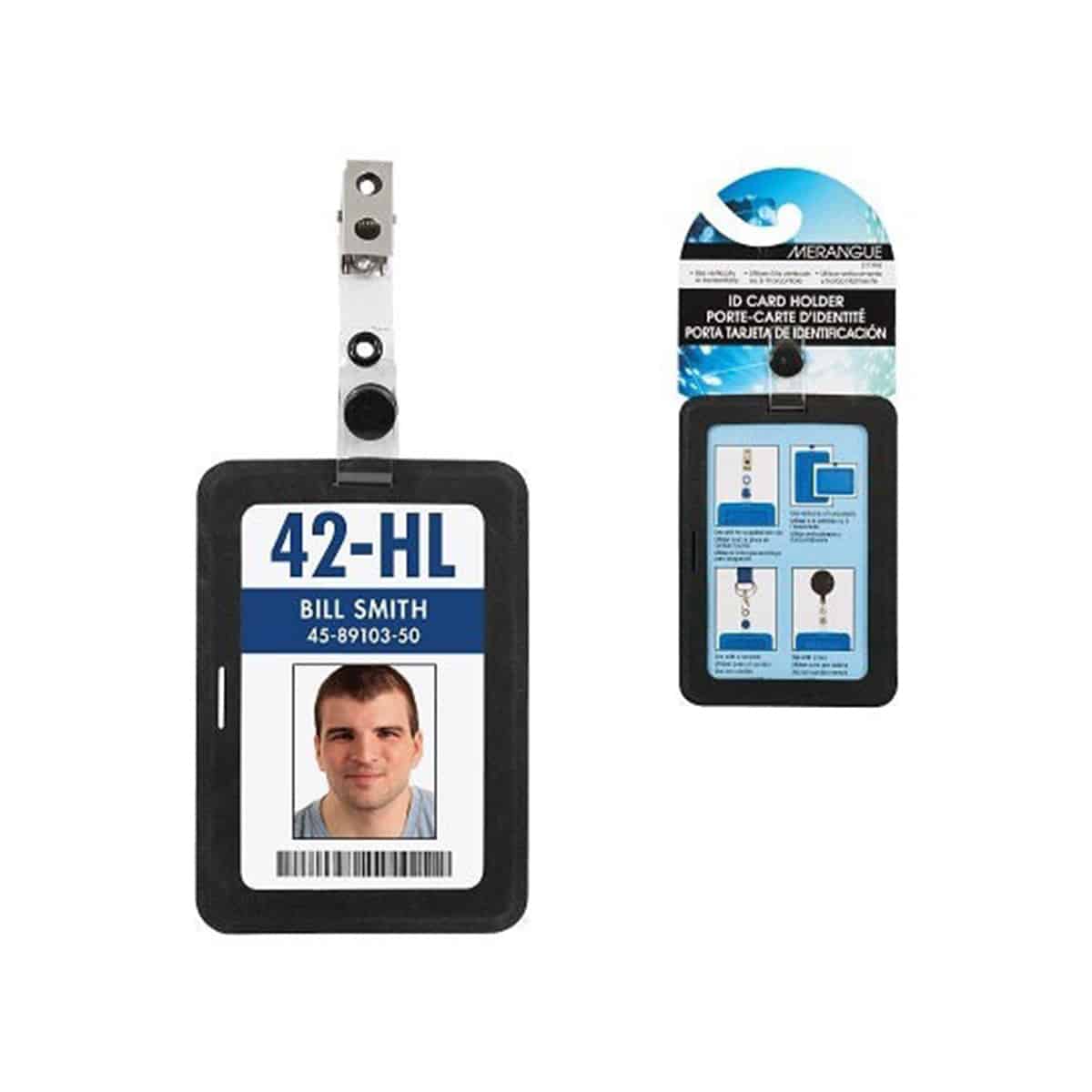 Porte carte en silicone noir