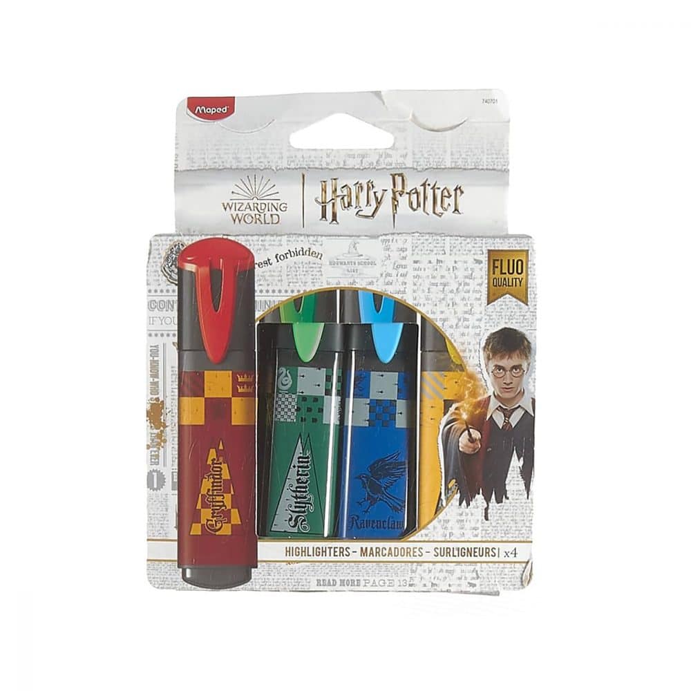 Surligneurs pqt de 4  Harry Potter fluo