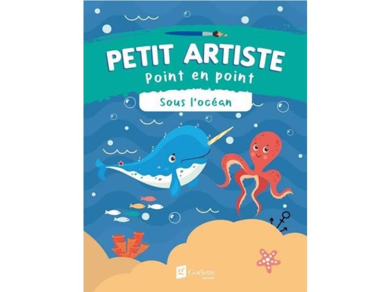 Petit artiste point en point Sous l'océan