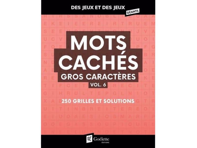 Mots cachés gros caractères vol.6