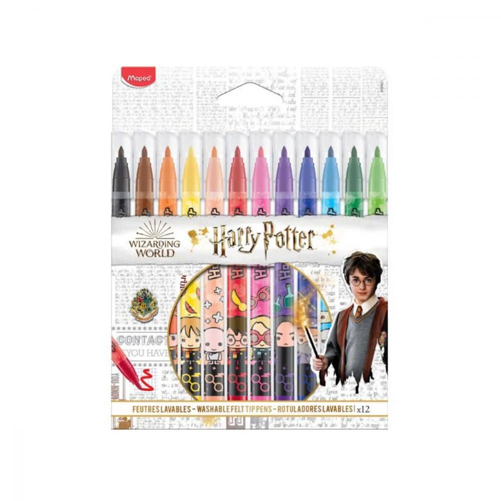 Feutres lavables Harry Potter pqt de 12