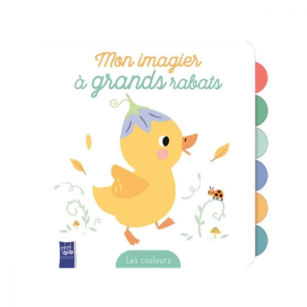 Mon grand imagier à grands rabats Les couleurs