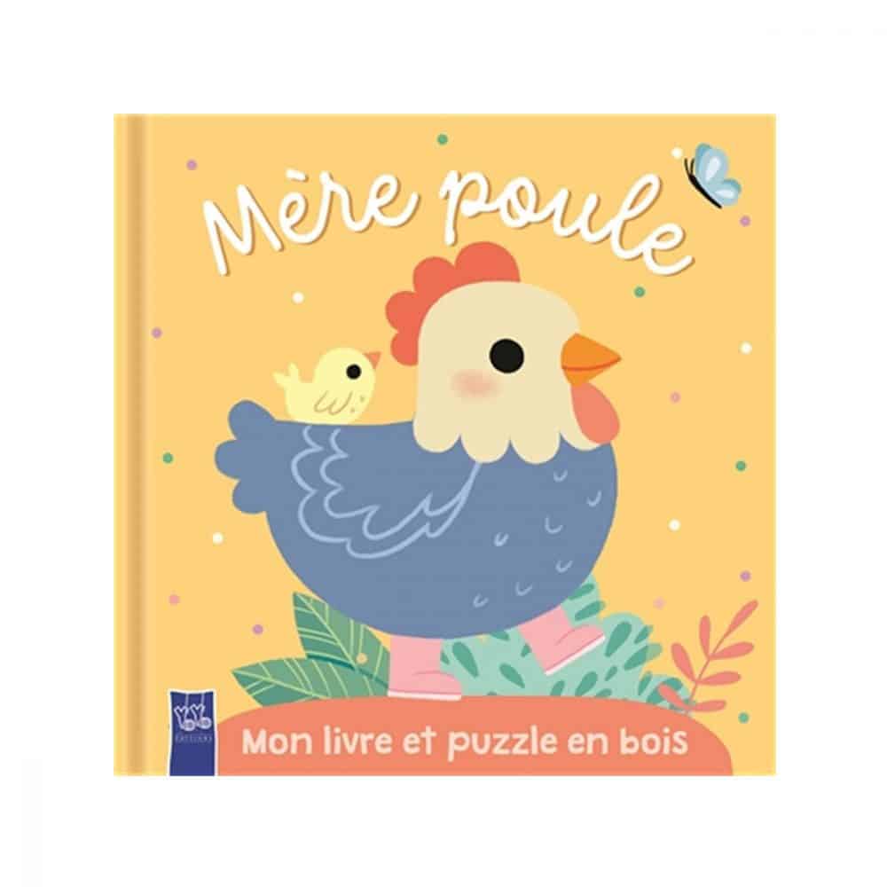 Mère Poule Mon livre et puzzle en bois