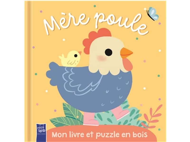 Mère Poule Mon livre et puzzle en bois