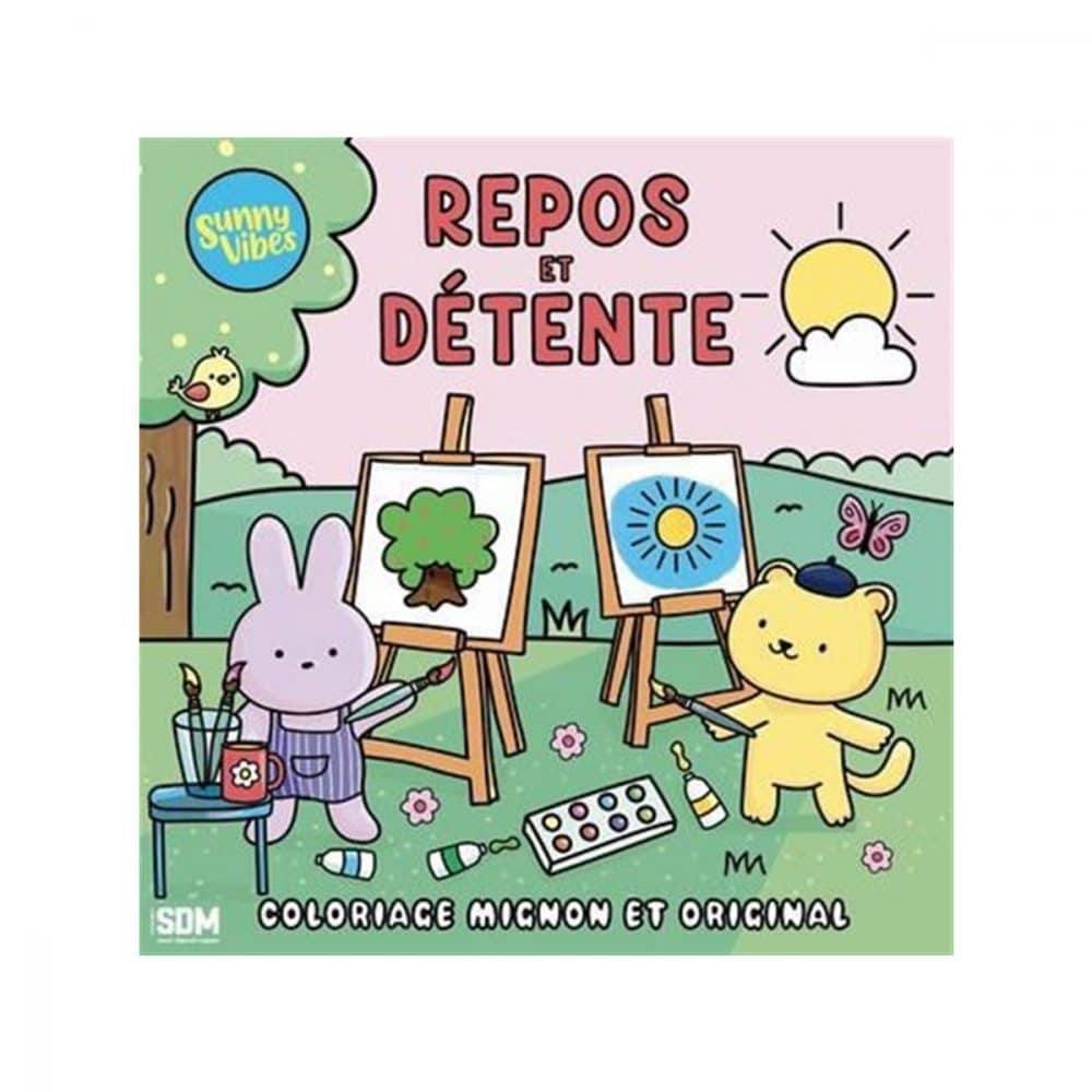 Repos et détente Coloriage mignon et original