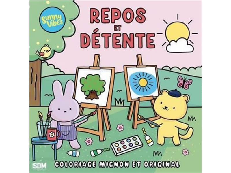Repos et détente Coloriage mignon et original