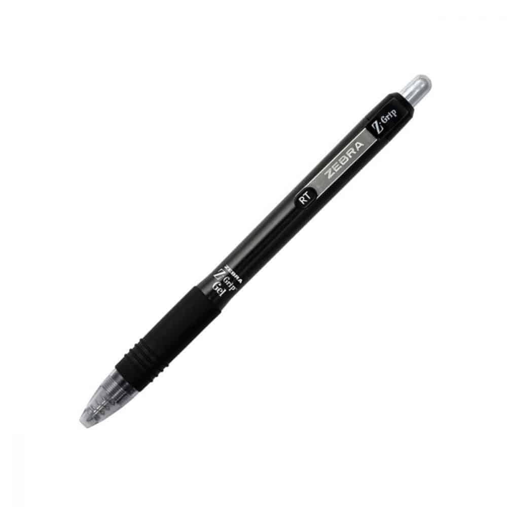 Zebra Pen - Stylo à encre gel rétractable Z-Grip™ noir