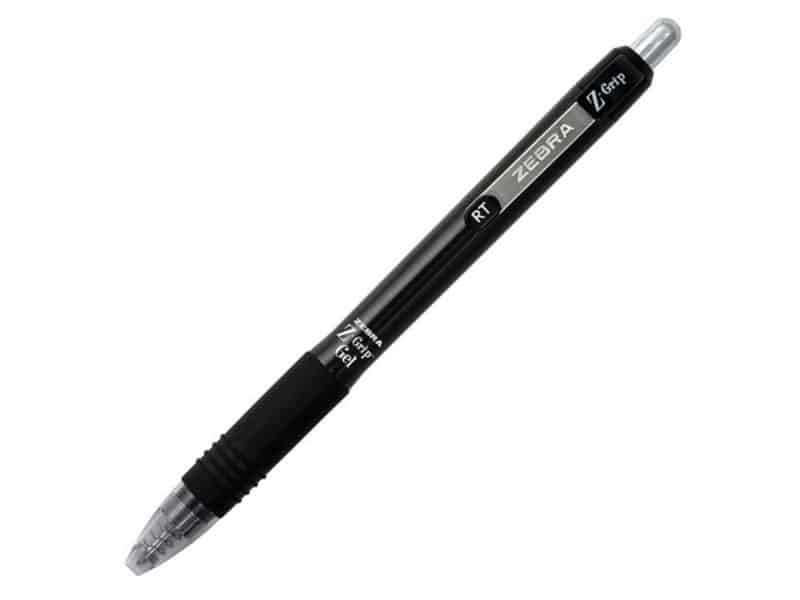 Zebra Pen - Stylo à encre gel rétractable Z-Grip™ noir