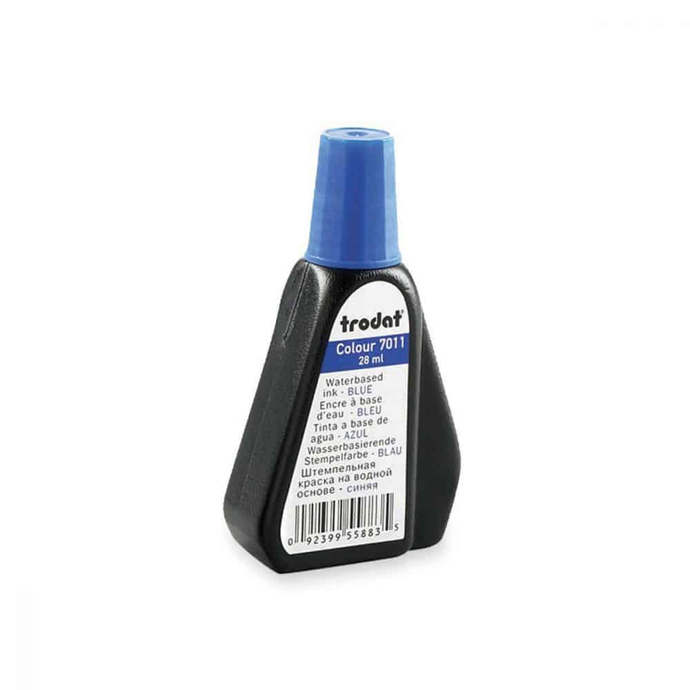 encre pour tampon 28ml bleu