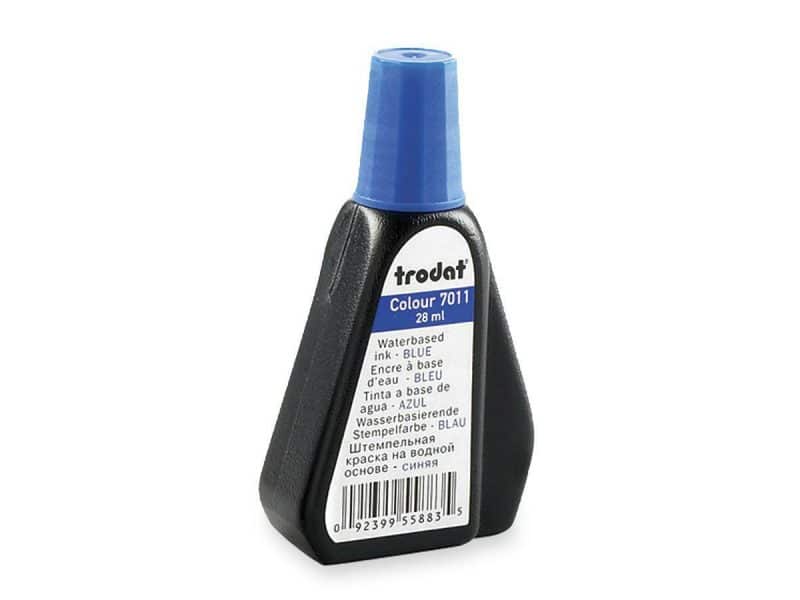 encre pour tampon 28ml bleu