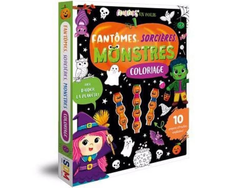 Fantôme, sorcières, monstres coloriage