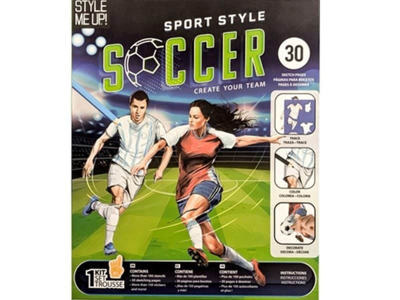 Soccer style sportif Coloriage
