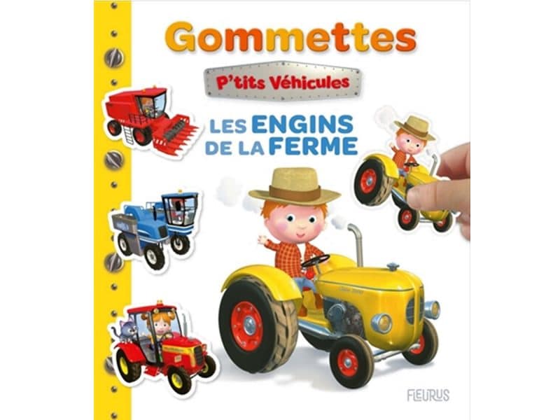 P'tits véhicules Gommettes Les engins de la ferme
