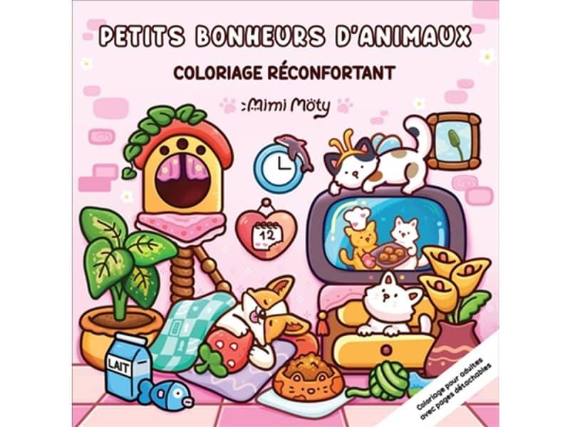 Petits bonheur d'animaux Coloriages réconfortants