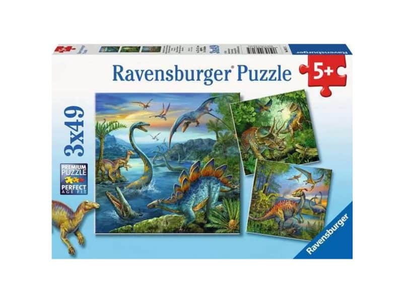 Casse-tête Dinosaures 3 x 49 pces