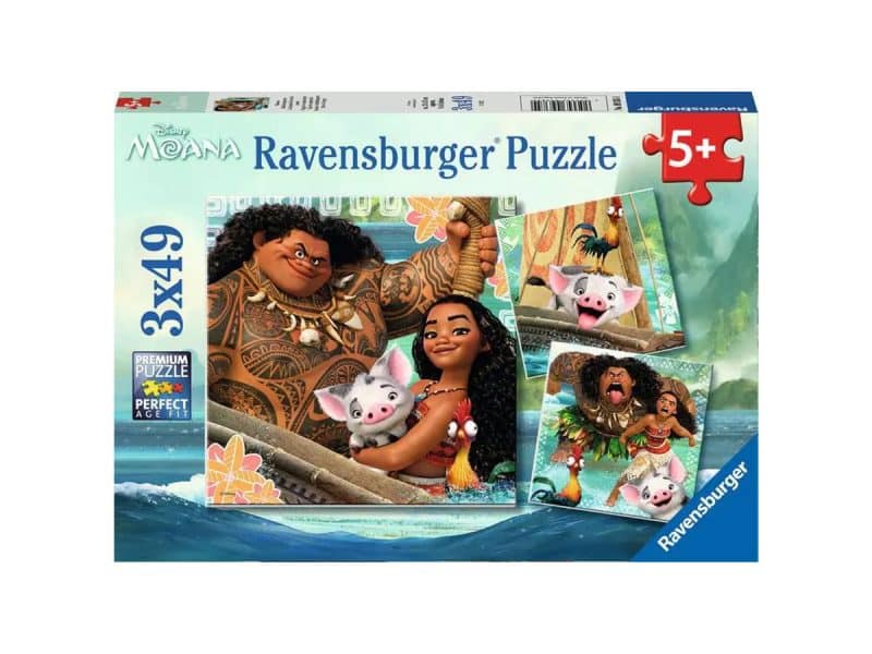 Casse-tête Moana en voyage  3 x 49 pces