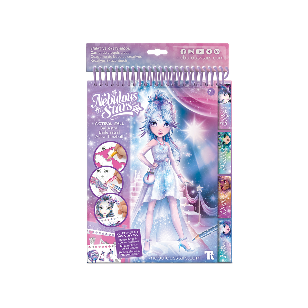 Carnet de croquis créatif Bal Astral Nebulous Stars