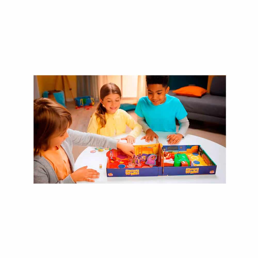 Reveille pas Papa, Enfant 4 ans plus - Nouveau parcours, Avec elements 3D - Jeu societe Classique - Set Jouet Junior et Carte - Jeux - Jouets