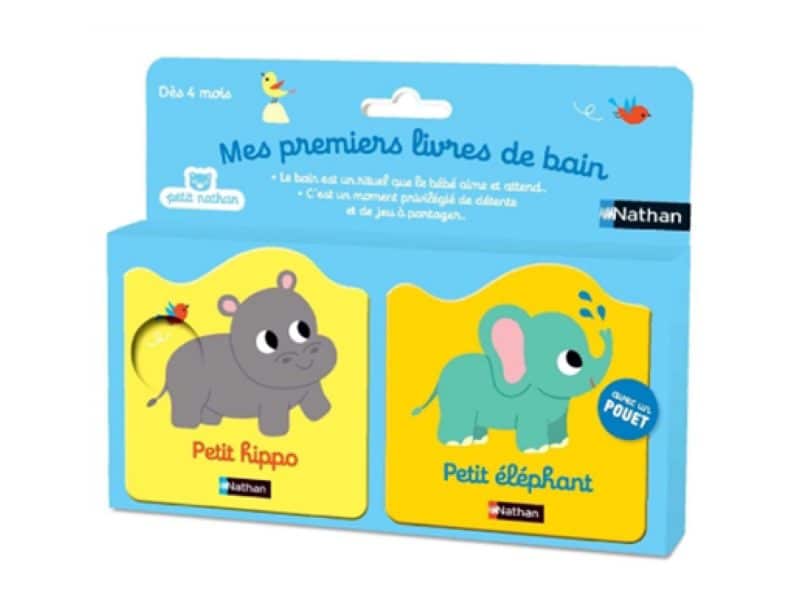 Mes premiers livres de bain hippo et éléphant