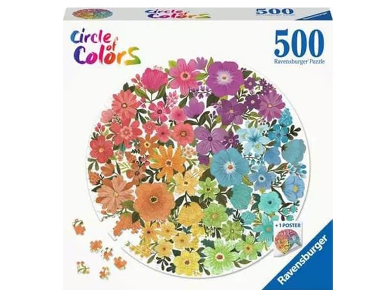 Casse-tête Circle of colors Flowers 500pces