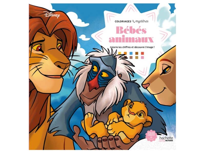 Bébés animaux Coloriages mystères Disney